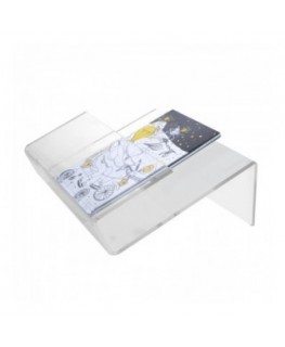 E-414 - Espositore da banco in plexiglass trasparente porta riviste e quotidiani modulare