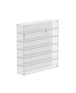 E-364 BAC - Bacheca/Vetrina in plexiglass trasparente scala 1:43 a 6 ripiani - Misure totali: 53x12x h55 cm