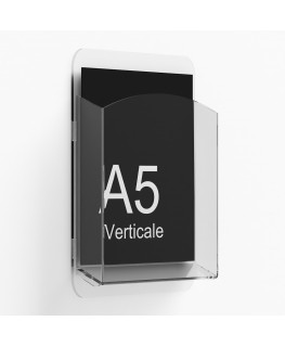 E-403 - Porta depliant da parete - Tasca per depliant formato A5