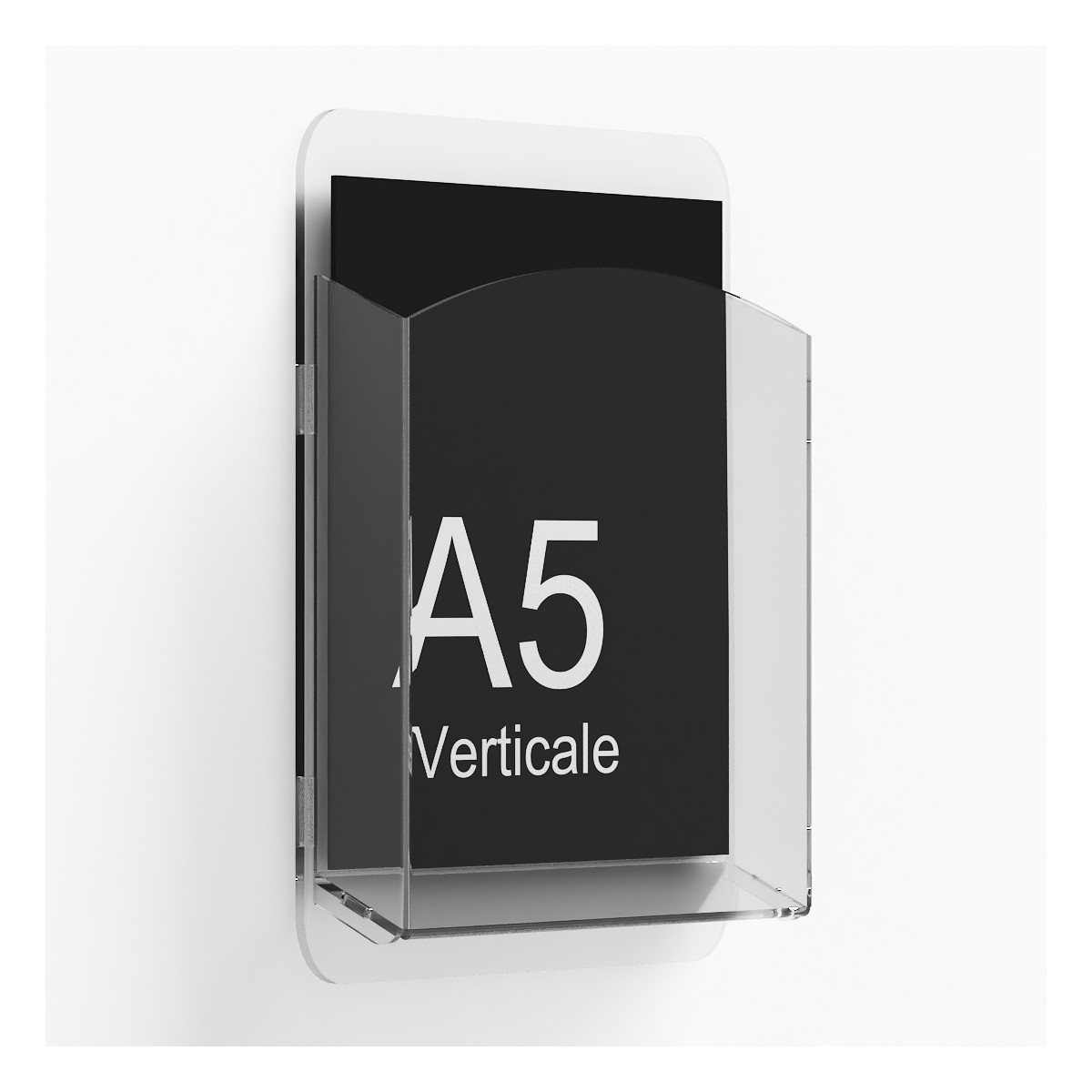 E-403 - Porta depliant da parete - Tasca per depliant formato A5