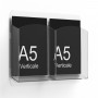 Wall mounted brochure holder - A5 brochure pocket