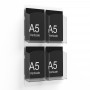 Wall mounted brochure holder - A5 brochure pocket