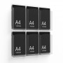 Wall mounted brochure holder - A4 brochure pocket