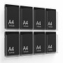 Wall mounted brochure holder - A4 brochure pocket
