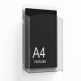 Wall mounted brochure holder - A4 brochure pocket