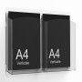 Wall mounted brochure holder - A4 brochure pocket