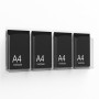 Wall mounted brochure holder - A4 brochure pocket