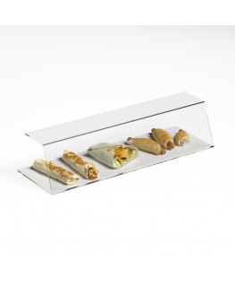 E-133 PAR-C - Parafiato in plexiglass trasparente per alimenti - Larghezza 90 cm