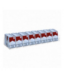 E-419 - Espositore in plexiglass trasparente da banco per buste di trinciato o caramelle