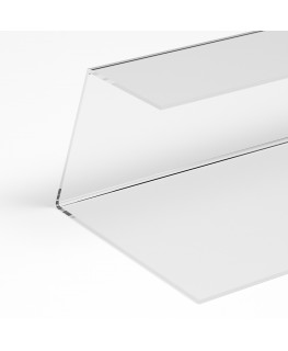 E-133 PAR-C - Parafiato in plexiglass trasparente per alimenti - Larghezza 90 cm