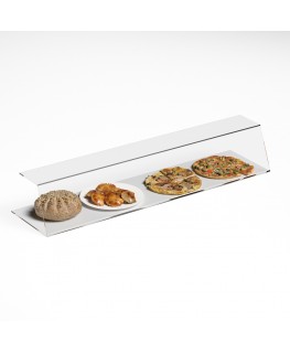 E-133 PAR-D - Parafiato in plexiglass trasparente per alimenti - Larghezza 120 cm