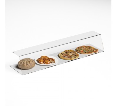 E-133 PAR-D - Parafiato in plexiglass trasparente per alimenti - Larghezza 120 cm