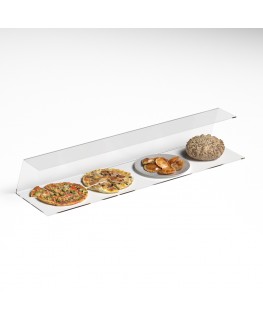 E-133 PAR-D - Parafiato in plexiglass trasparente per alimenti - Larghezza 120 cm