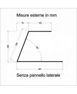 E-133 PAR-D - Parafiato in plexiglass trasparente per alimenti - Larghezza 120 cm