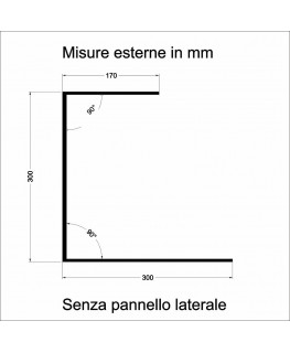 E-1185 PAR-B - Parafiato parasputi in plexiglass trasparente per alimenti - Misure: 60x30x H30 cm