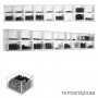 Transparent plexiglass screw display stand