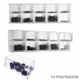 Clear acrylic screw cabinet organizer