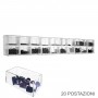 Transparante plexiglas schroef displaystandaard
