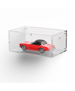 E-973 TEC-X - Personalizzabile - Teca espositiva in plexiglass da parete con retro avvitato base e lato trasparenti - spess. ...