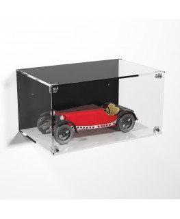 E-975 TEC-X - Personalizzabile - Teca espositiva in plexiglass da parete con sportello e chiusura a calamita base bianca | la...
