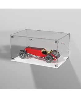 E-977 TEC-X - Personalizzabile - Teca espositiva in plexiglass da parete con sportello e chiusura a calamita base bianca | la...