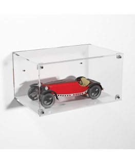 E-977 TEC-X - Personalizzabile - Teca espositiva in plexiglass da parete con sportello e chiusura a calamita base bianca | la...