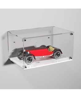 E-977 TEC-X - Personalizzabile - Teca espositiva in plexiglass da parete con sportello e chiusura a calamita base bianca | la...