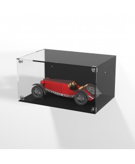 E-979 TEC-X - Personalizzabile - Teca espositiva in plexiglass da parete con sportello e chiusura a calamita base e lato neri...