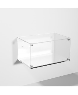E-982 TEC-X - Personalizzabile - Teca espositiva in plexiglass da parete con sportello e chiusura a calamita base a specchio ...