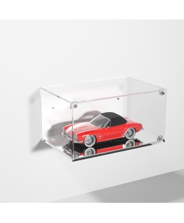E-982 TEC-X - Personalizzabile - Teca espositiva in plexiglass da parete con sportello e chiusura a calamita base a specchio ...