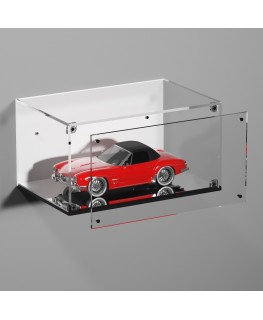 E-982 TEC-X - Personalizzabile - Teca espositiva in plexiglass da parete con sportello e chiusura a calamita base a specchio ...