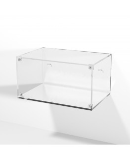E-984 TEC-X - Personalizzabile - Teca espositiva in plexiglass da parete con sportello e chiusura a calamita base a specchio ...