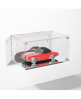 E-984 TEC-X - Personalizzabile - Teca espositiva in plexiglass da parete con sportello e chiusura a calamita base a specchio ...