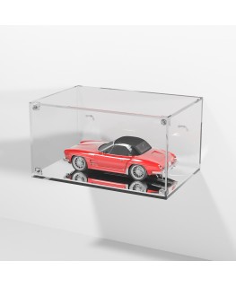 E-984 TEC-X - Personalizzabile - Teca espositiva in plexiglass da parete con sportello e chiusura a calamita base a specchio ...