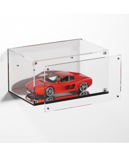 E-984 TEC-X - Personalizzabile - Teca espositiva in plexiglass da parete con sportello e chiusura a calamita base a specchio ...
