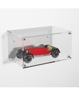 E-985 TEC-X - Personalizzabile - Teca espositiva in plexiglass da parete con sportello e chiusura a calamita base trasparente...