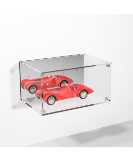 E-987 TEC-X - Personalizzabile - Teca espositiva in plexiglass da parete con sportello e chiusura a calamita base trasparente...
