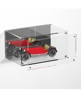 E-987 TEC-X - Personalizzabile - Teca espositiva in plexiglass da parete con sportello e chiusura a calamita base trasparente...