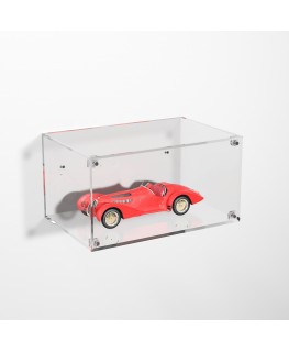 E-988 TEC-X - Personalizzabile - Teca espositiva in plexiglass da parete con sportello e chiusura a calamita base e lato tras...