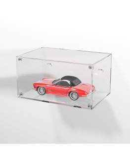 E-988 TEC-X - Personalizzabile - Teca espositiva in plexiglass da parete con sportello e chiusura a calamita base e lato tras...