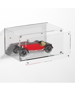 E-988 TEC-X - Personalizzabile - Teca espositiva in plexiglass da parete con sportello e chiusura a calamita base e lato tras...