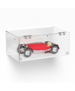E-989 TEC-X - Personalizzabile - Teca espositiva in plexiglass da parete con sportello e cerniere frontali e chiusura a calam...