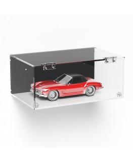 E-990 TEC-X - Personalizzabile - Teca espositiva in plexiglass da parete con sportello e cerniere frontali e chiusura a calam...