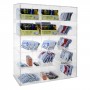 Universal transparent plexiglass display for rolling papers, cigarettes, tobacco bags and lighters