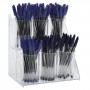 Transparent plexiglass desk pen holder