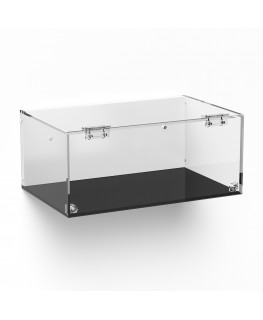 E-993 TEC-X - Personalizzabile - Teca espositiva in plexiglass da parete con sportello e cerniere frontali e chiusura a calam...