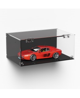 E-994 TEC-X - Personalizzabile - Teca espositiva in plexiglass da parete con sportello e cerniere frontali e chiusura a calam...
