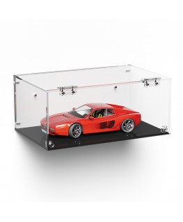 E-996 TEC-X - Personalizzabile - Teca espositiva in plexiglass da parete con sportello e cerniere frontali e chiusura a calam...
