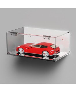 E-997 TEC-X - Personalizzabile - Teca espositiva in plexiglass da parete con sportello e cerniere frontali e chiusura a calam...