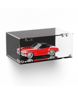 E-998 TEC-X - Personalizzabile - Teca espositiva in plexiglass da parete con sportello e cerniere frontali e chiusura a calam...